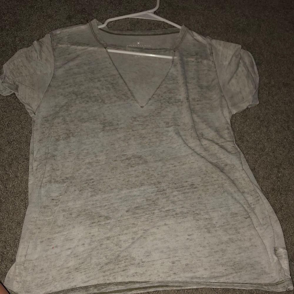 Short sleeve camo top